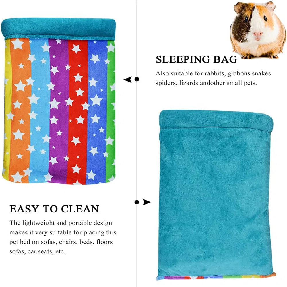 Hamster Sleeping Bag, Small Pet Animals Soft Flannel House Bed