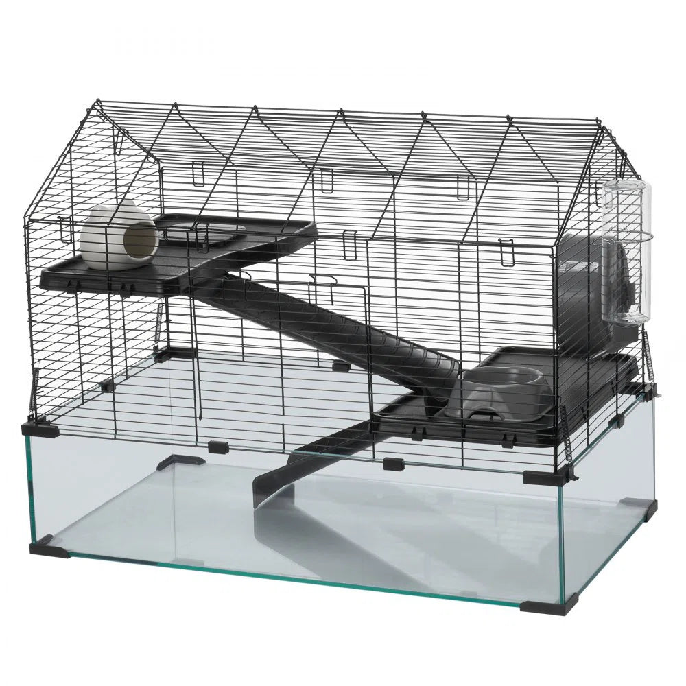 Wire Hamster Cage Habitat 29.5in Pet Rodent Gerbil Mice Small Animal House