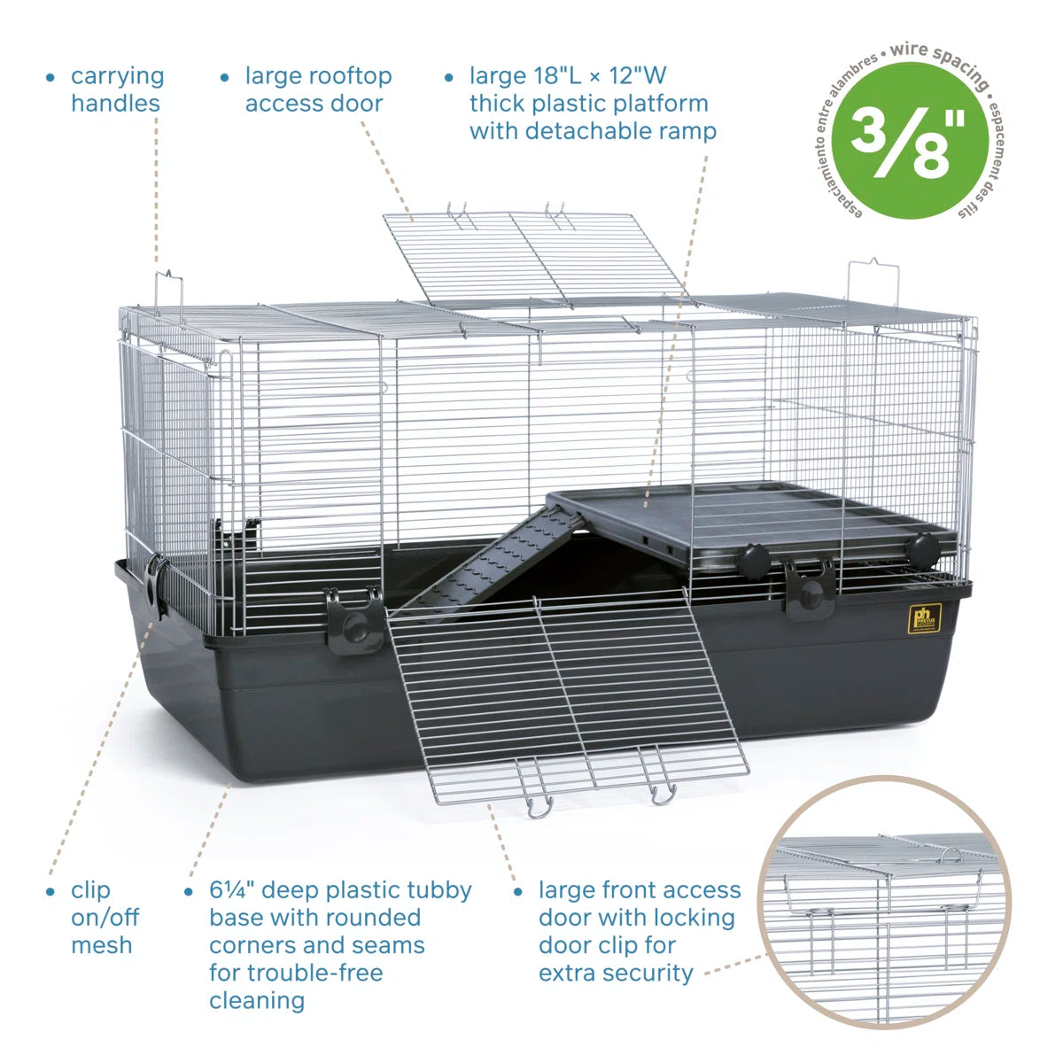 Caspian Weather Resistant Small Animal Cage